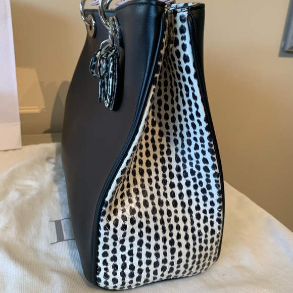 Diorissimo Tote Bag Python and Bullcalf Leather - Picture 6 of 12